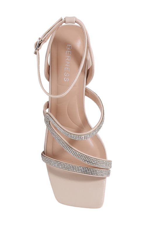 BERNESS BERNESS LILIA RHINESTONE ANKLE STRAP SANDAL