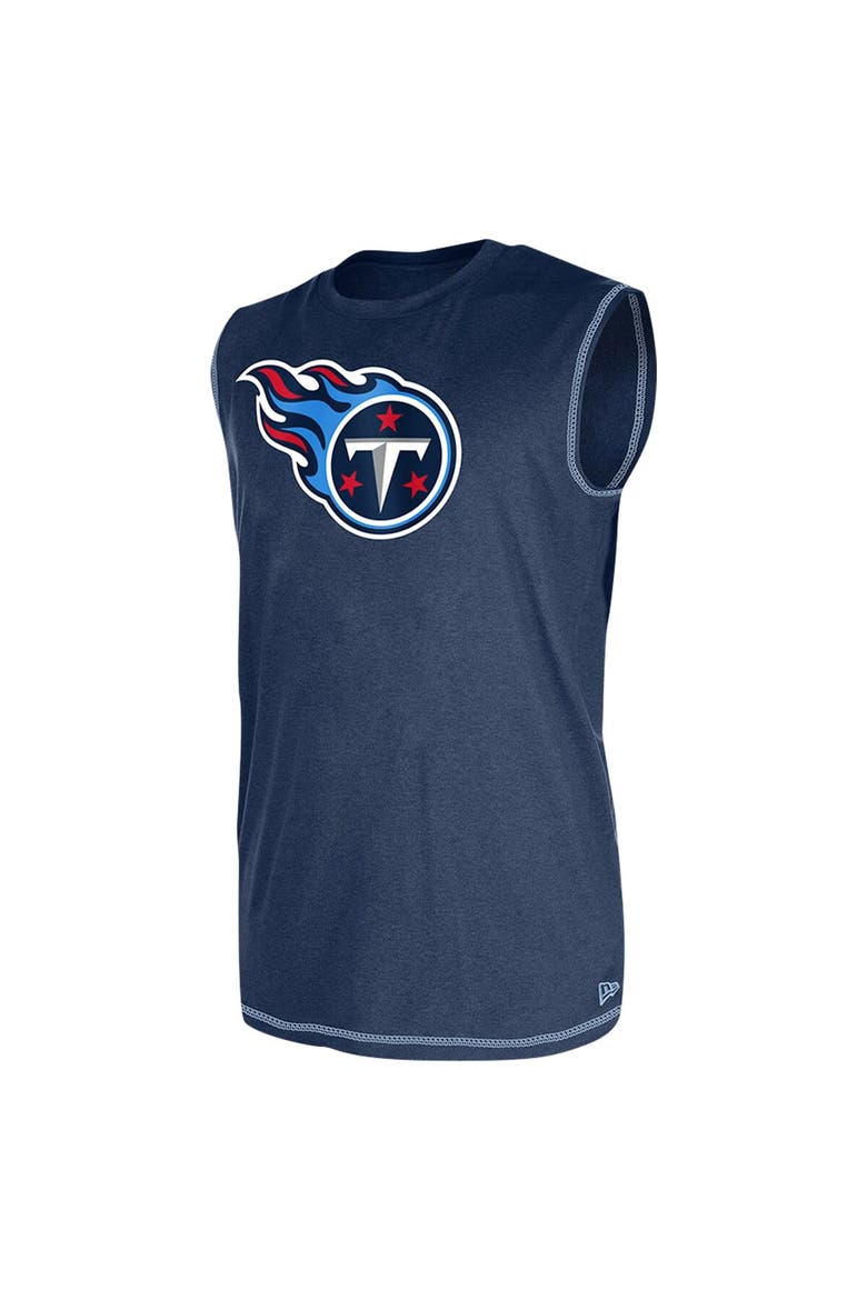 Men's New Era Navy Tennessee Titans Tank Top, Alternate, color, Navy