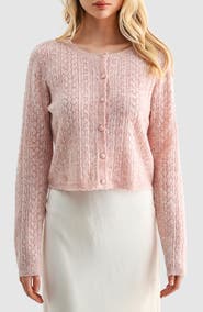 Lush Pointelle Cardigan