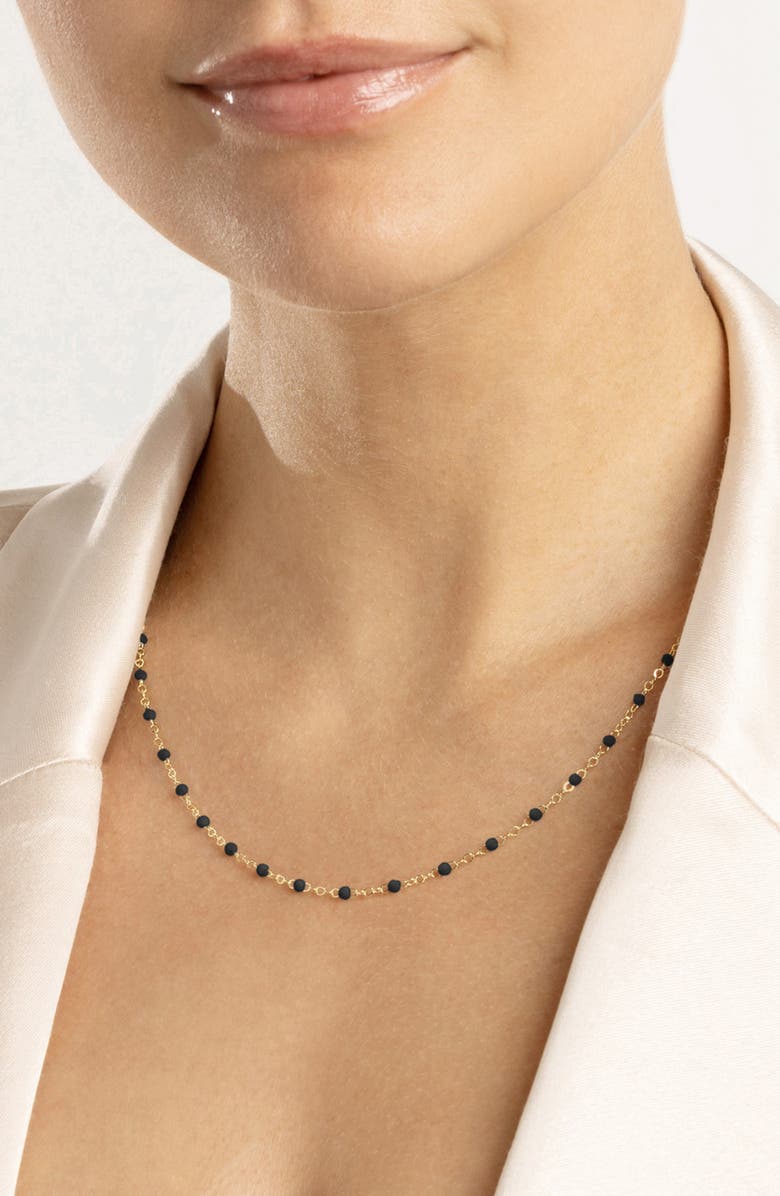 ES JEWELRY Enamel Station Chain Necklace, Alternate, color, 