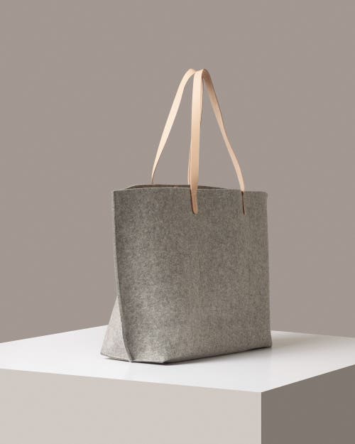 Graf & Lantz Graf Lantz Hana Merino Wool Boat Bag In Granite