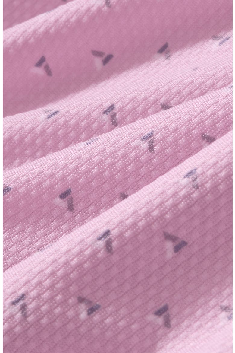 Halyard Geo Print Short Sleeve Performance Button-Up Shirt, Alternate, color, PINK SALT TOSSED TRIANGLE CLASSIC