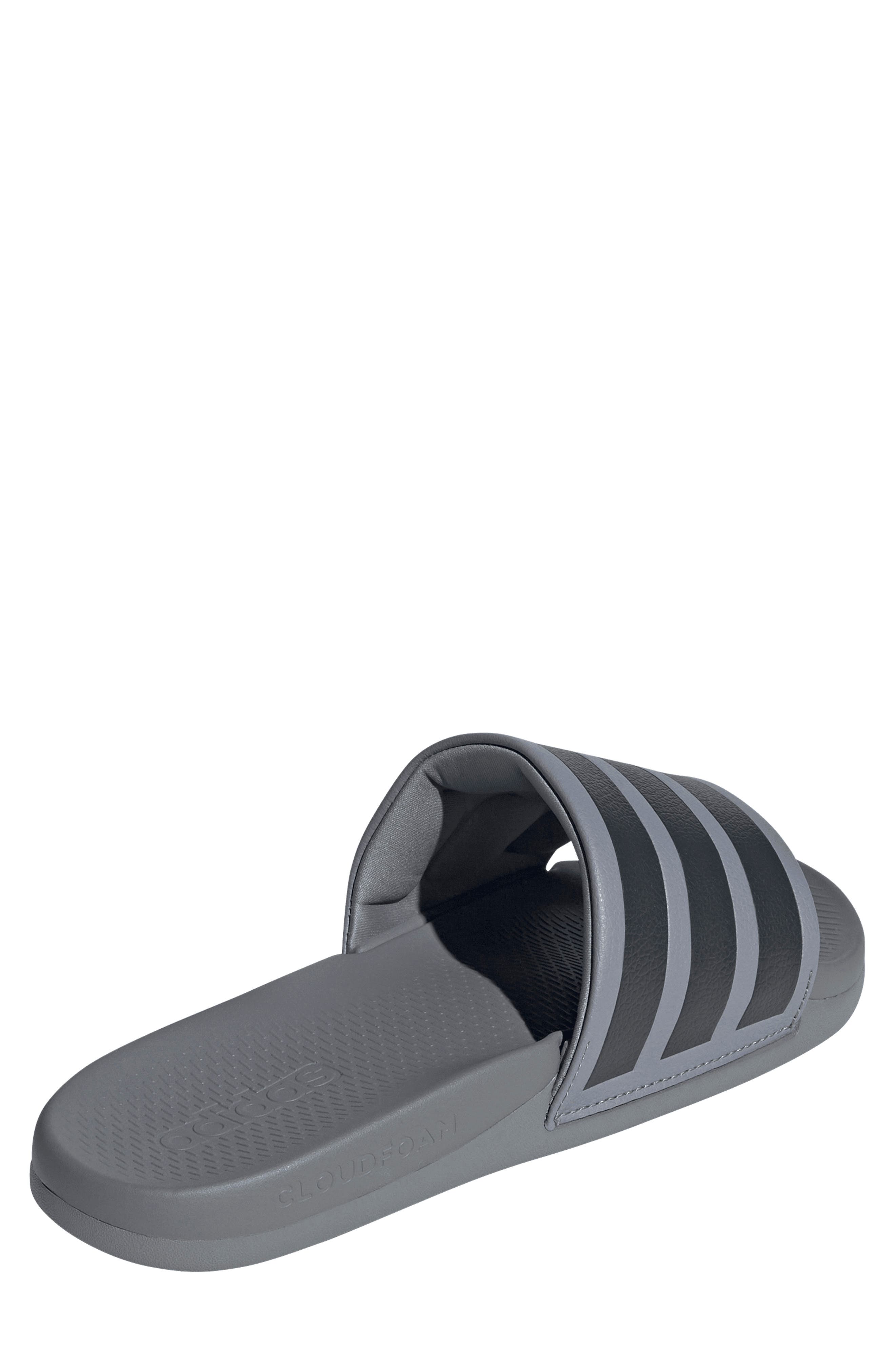 Gender Inclusive Adilette Comfort 2.0 Slide Sandal, Alternate, color, GREY/CARBO