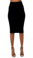 Dai Moda Kelli Stretch Modal Pencil Skirt