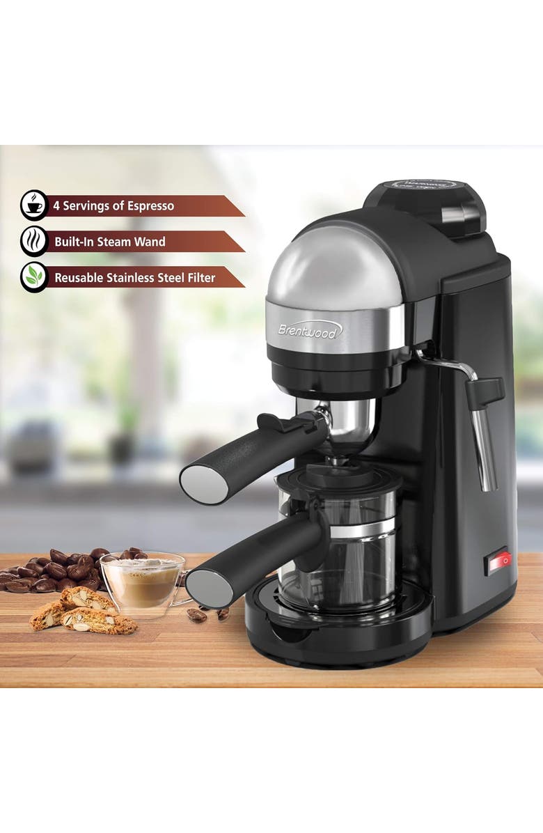 Brentwood Expresso Maker 135BK, Alternate, color, Black