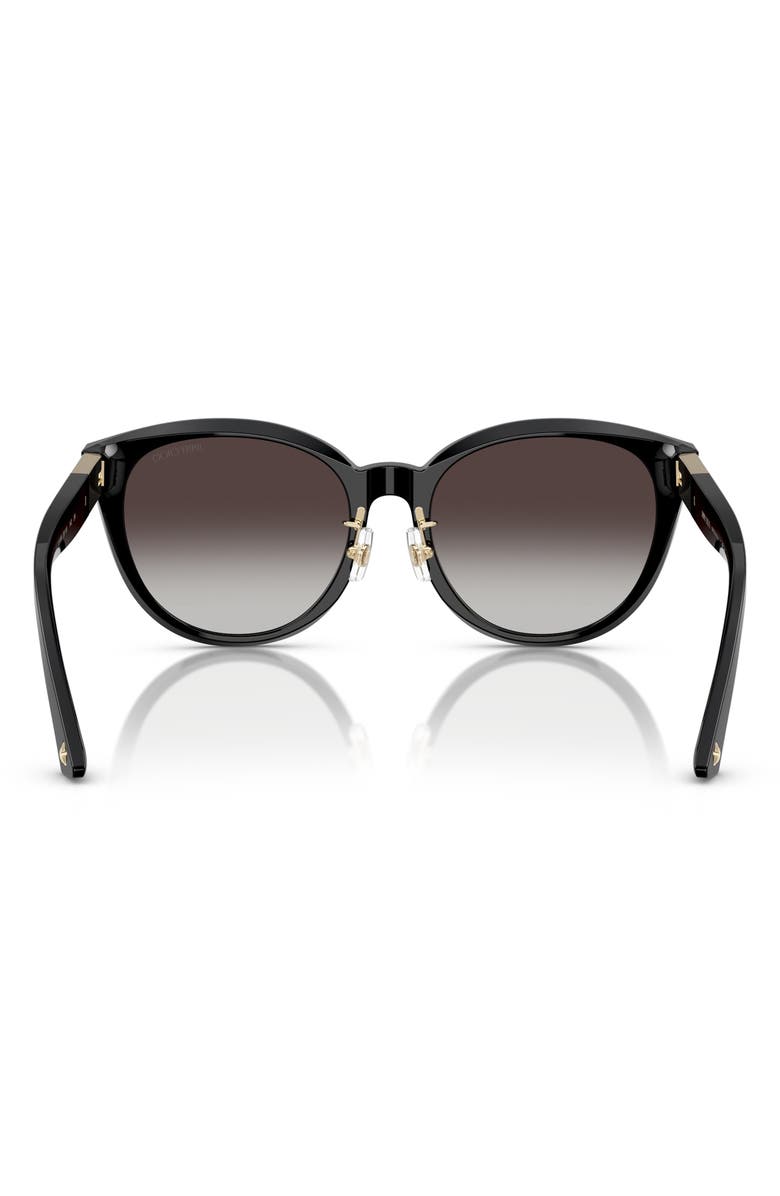 Jimmy Choo 55mm Phantos Sunglasses, Alternate, color, Black/Gradient