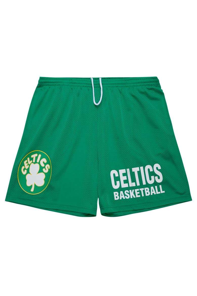 Men's Mitchell & Ness Kelly Green Boston Celtics Hardwood Classics Gameday Mesh Shorts, Alternate, color, Kelly Green
