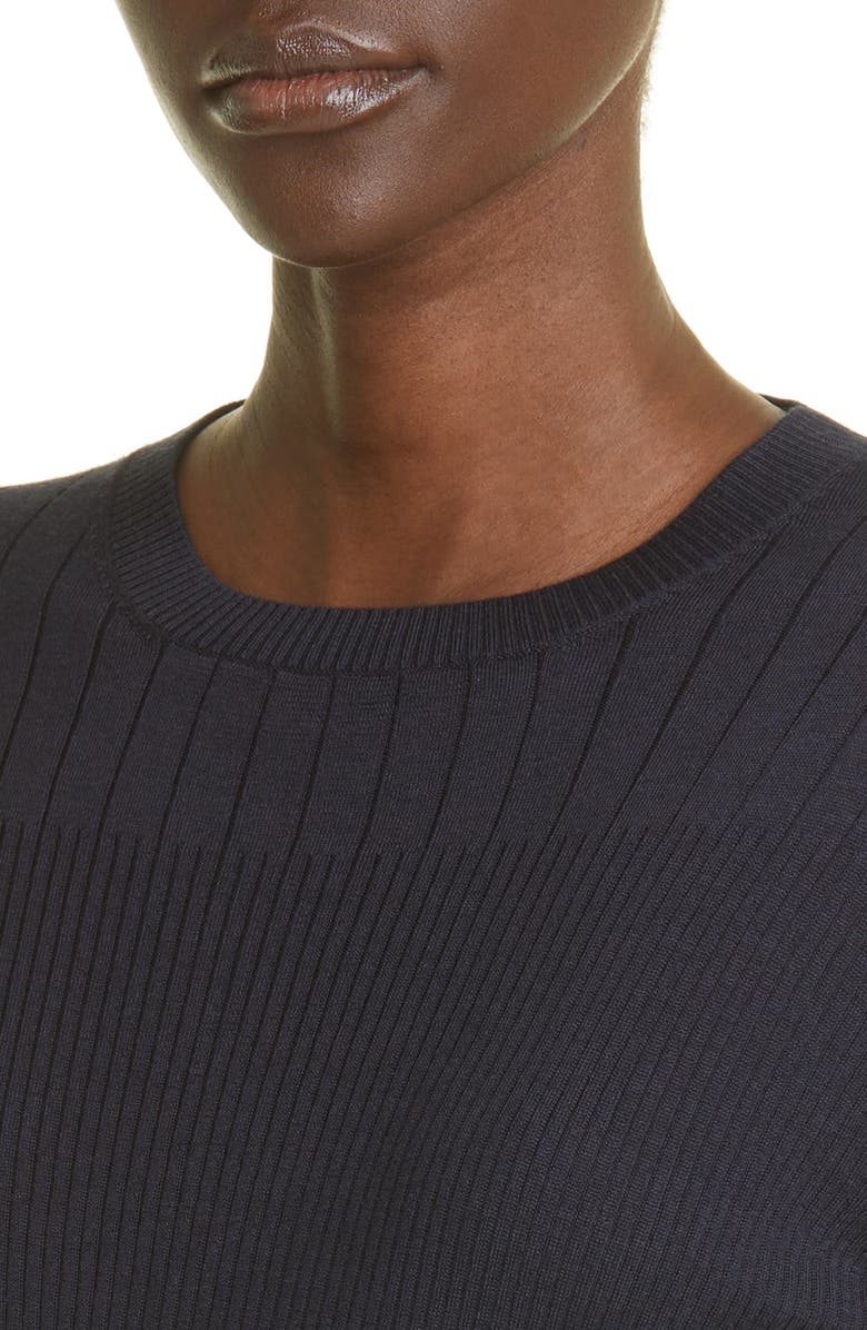 Loro Piana Ribbed Cashmere & Silk Sweater, Alternate, color,