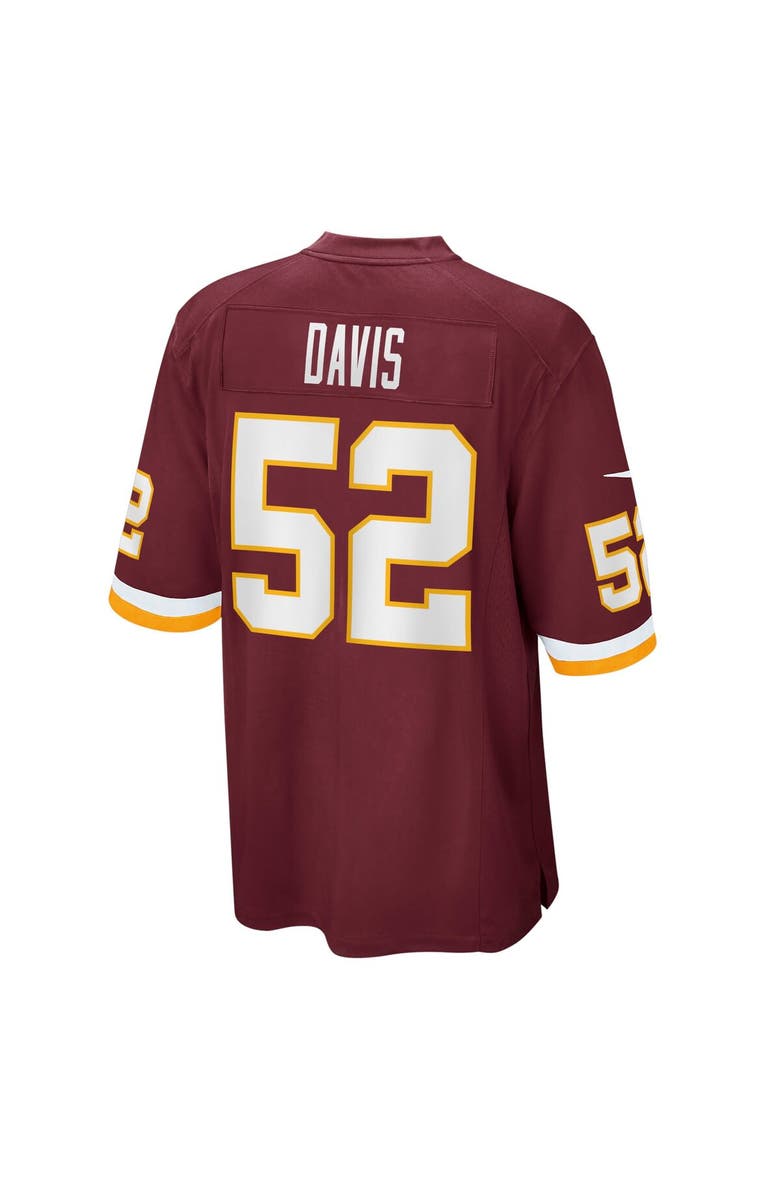 Nike Men's Nike Jamin Davis Burgundy Washington Football Team 2021 NFL Draft First Round Pick Game Jersey, Alternate, color, 