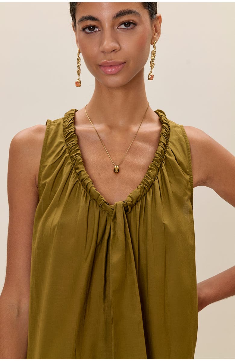 Rebecca Taylor Lilou Sleeveless Dress, Alternate, color, Leaf Green