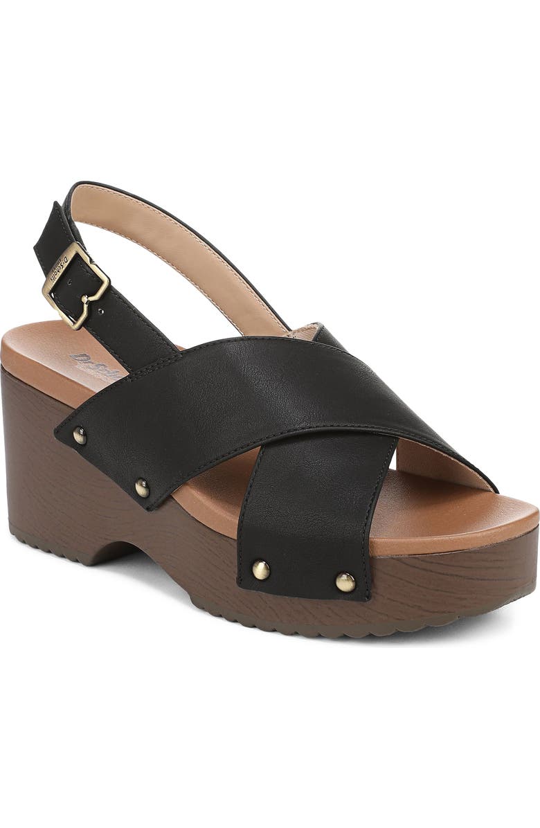 Dr. Scholl's Weslee Slingback Platform Sandal, Main, color, Black