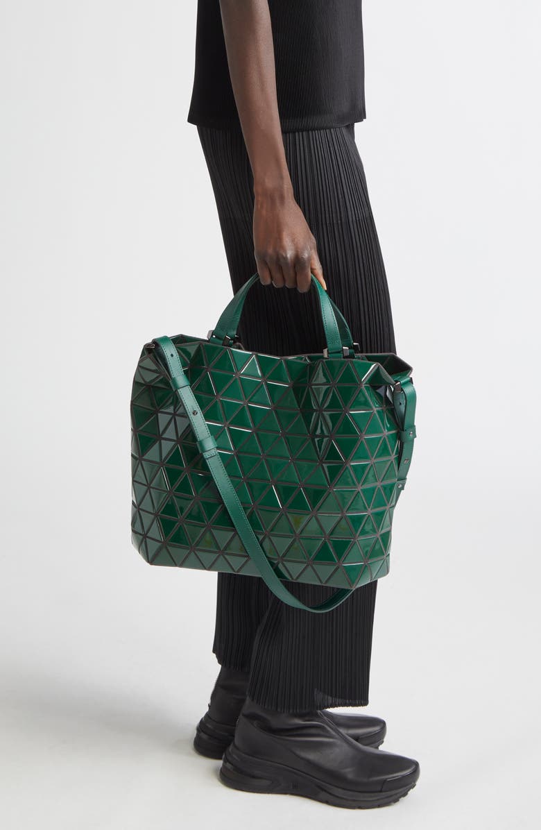 Bao Bao Issey Miyake Crystal Gloss Tote, Alternate, color, Deep Green