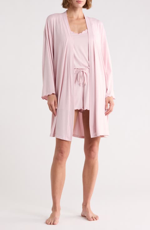 Camisole Short Pajamas & Robe Set