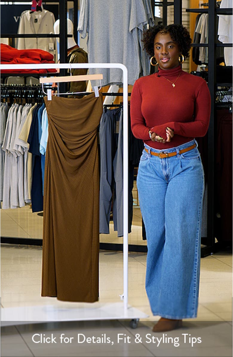 Coralie Draped Strapless Dress, sales video thumbnail