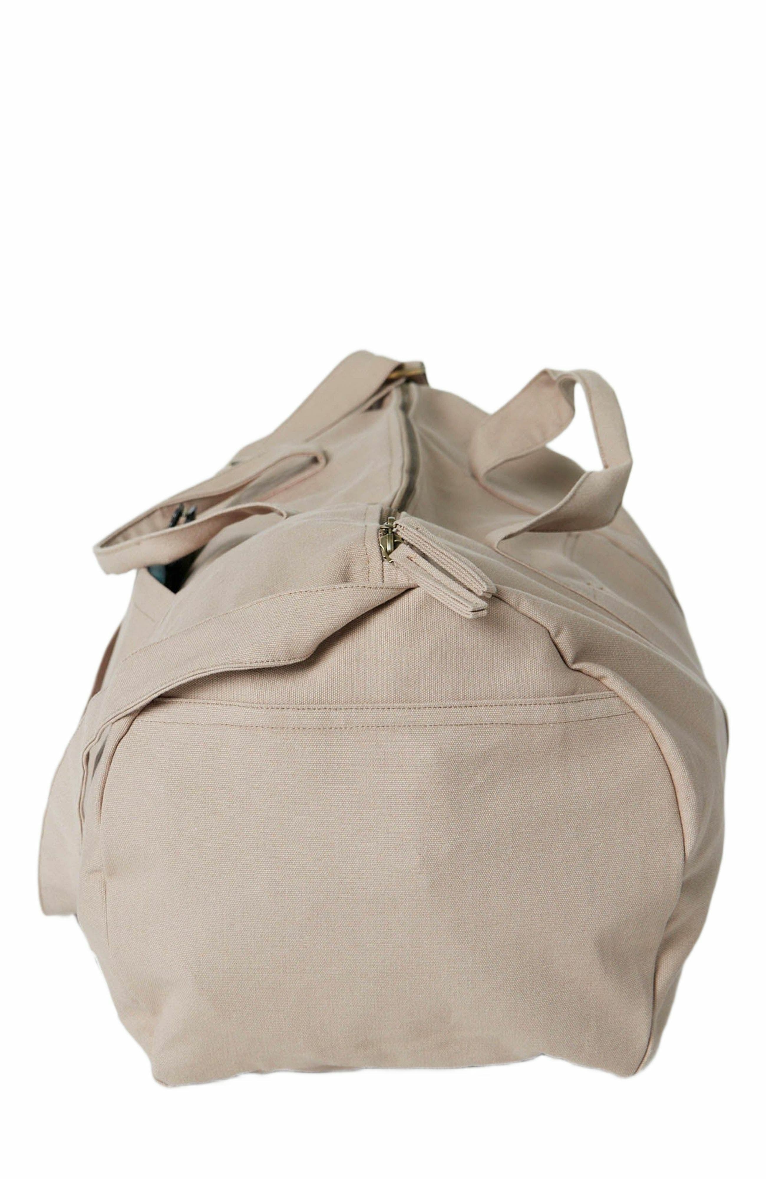 Organic Cotton Duffle Bag, Alternate, color, Sand Dune