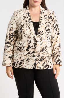 One-Button Notch Lapel Blazer
