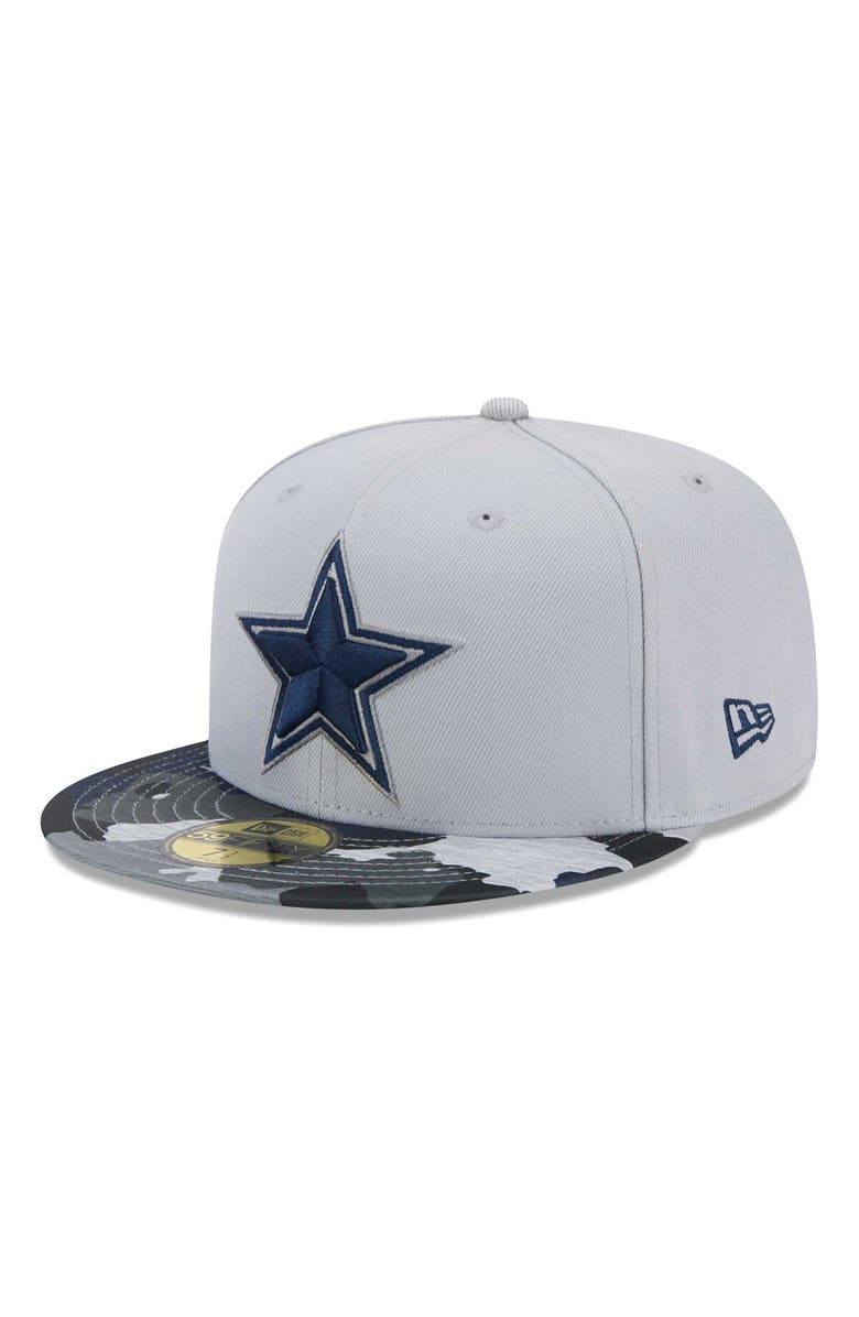 New Era Men's New Era Gray Dallas Cowboys Active Camo 59FIFTY Fitted Hat, Main, color, 