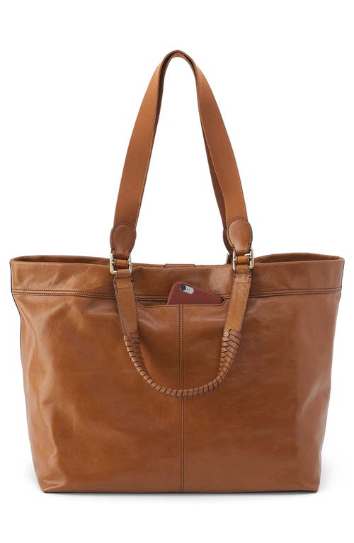 Hobo Romy Max Leather Tote In Truffle