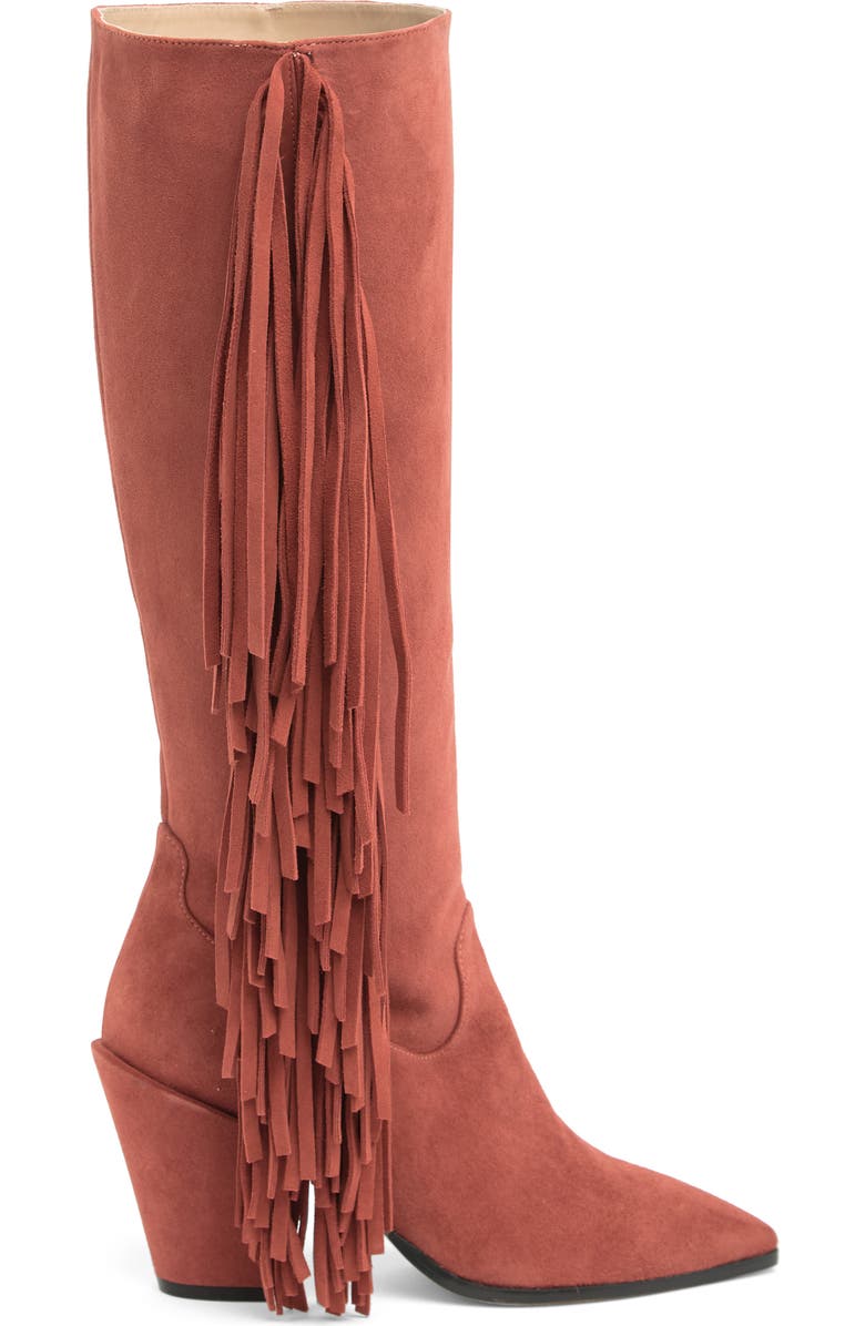 Stuart Weitzman Kenley Fringe Boot, Alternate, color, Cardamom