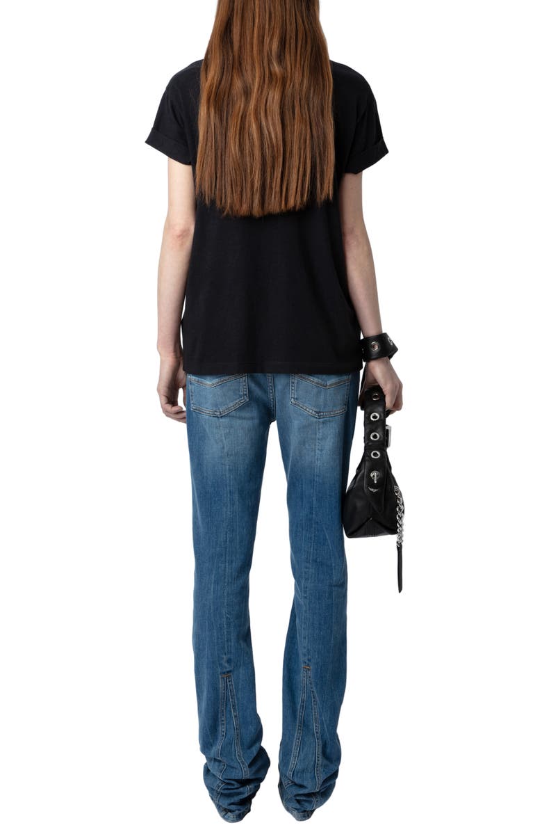 Zadig & Voltaire Anya Rain Strass Wings Embellished Graphic T-Shirt, Alternate, color, 