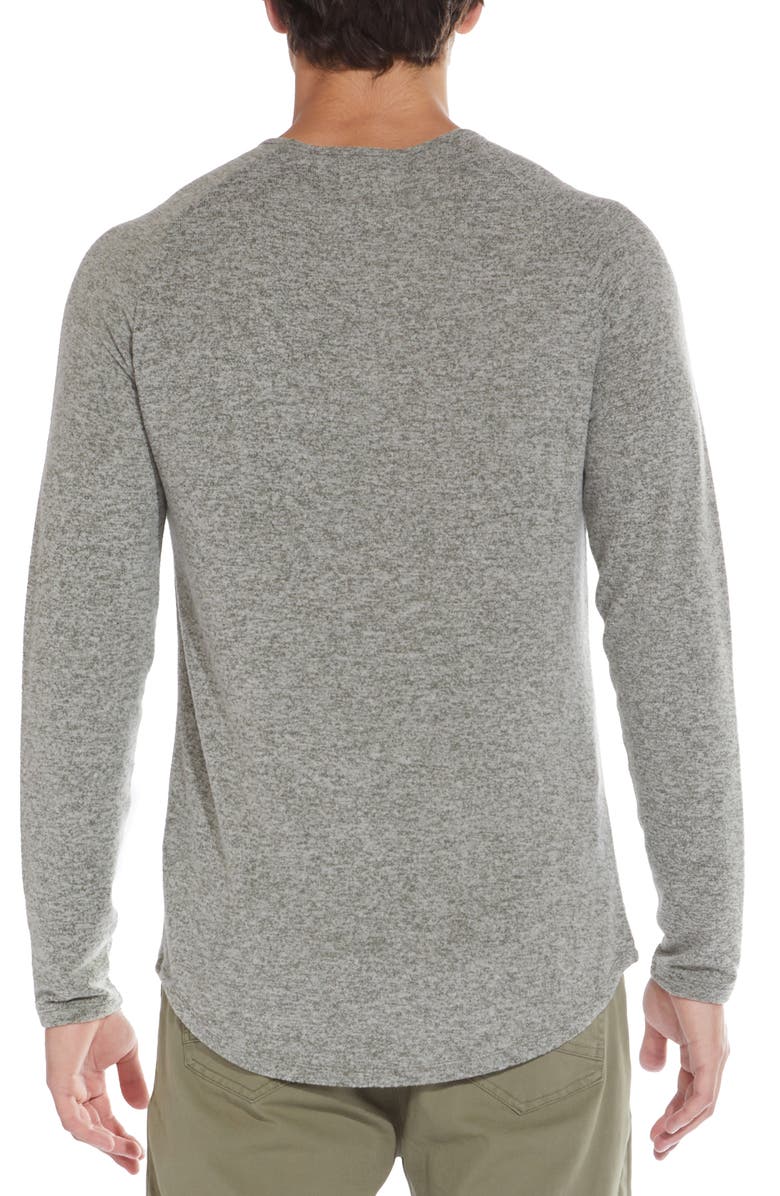 Civil Society Long Sleeve Hacci Knit Top, Alternate, color, Heather Dark Olive