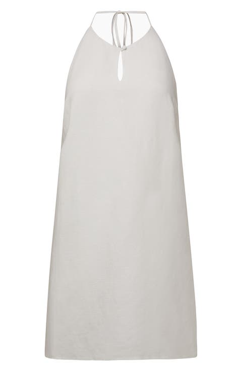 Keyhole Cover-Up Halter Dress