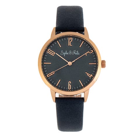 Vancouver Leather-Band Watch