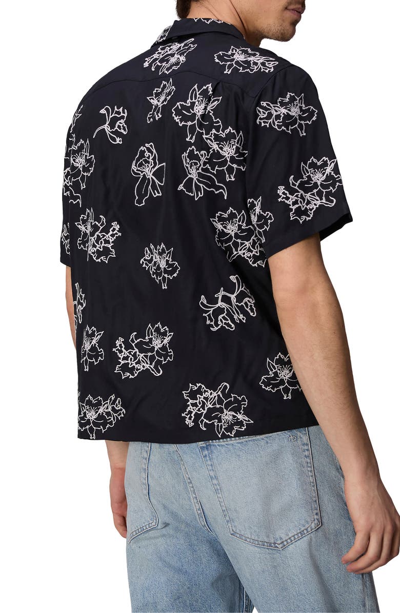 rag & bone Avery Embroidered Camp Shirt, Alternate, color,