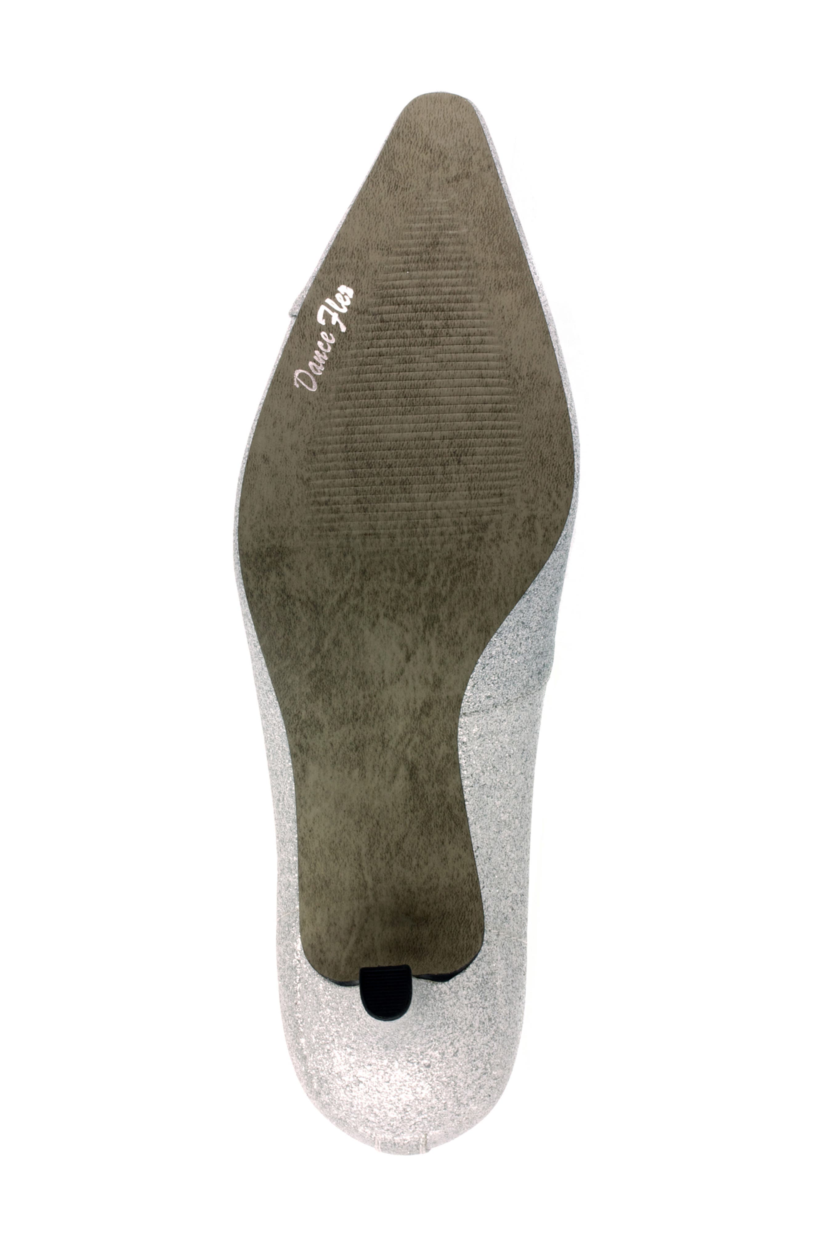Chiffon Pointed Toe Pump - Multiple Widths Available, Alternate, color, SILVER GLITTER