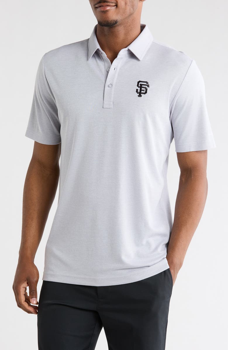 TravisMathew San Francisco Giants Playoff Pitch Polo, Main, color, Heather Grey