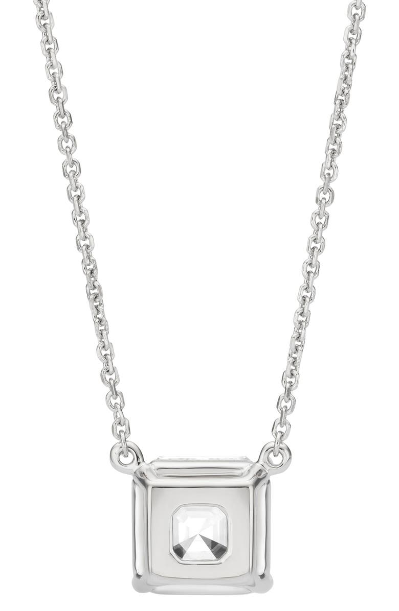 LIGHTBOX 2-Carat Lab-Grown Asscher Cut Diamond Pendant Necklace, Alternate, color, 