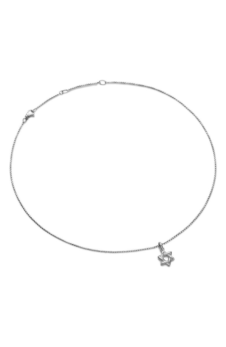 David Yurman Star of David Pendant Necklace in Sterling Silver, Alternate, color, Sterling Silver