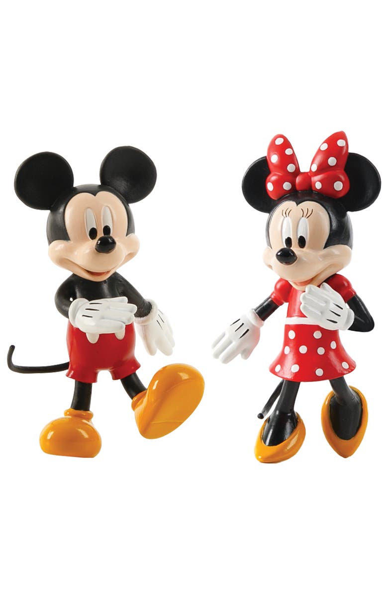 FleXfigs Mickey & Minnie 2 Character Pack Articulated Action Figures,3+, Main, color, 