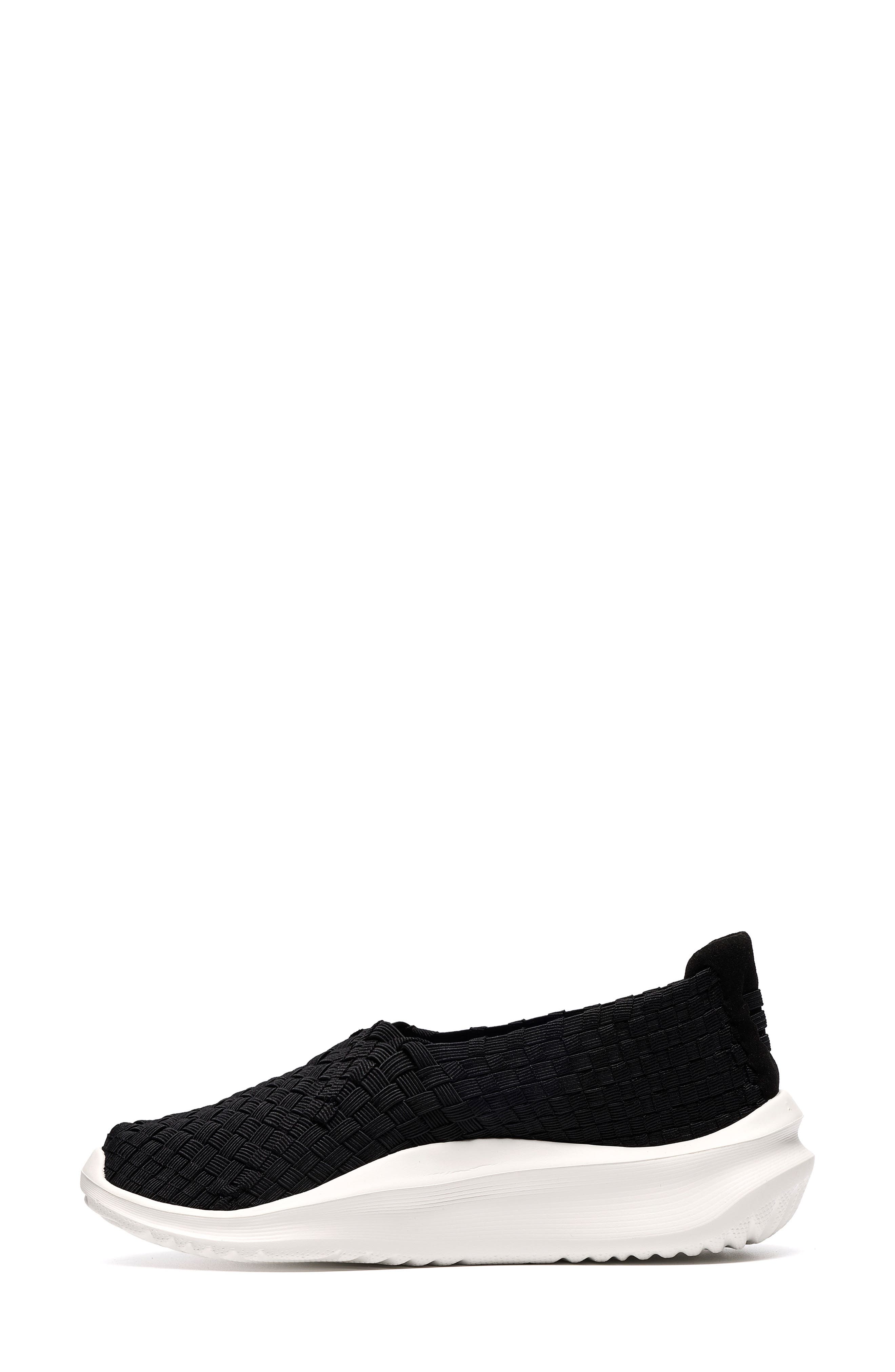 Solevana Weave Slip-On Sneaker, Alternate, color, BLACK