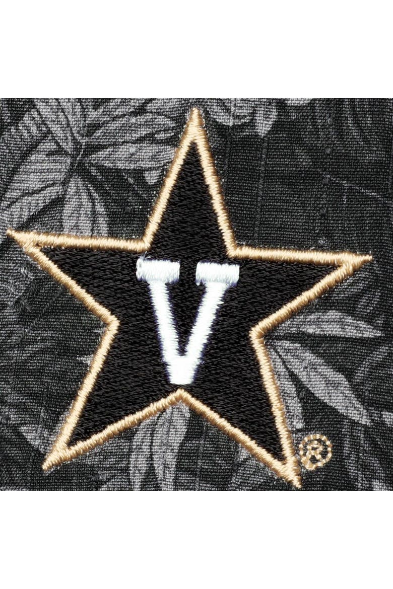 Men's Tommy Bahama Black Vanderbilt Commodores Sport Jungle Shade Camp Button-Up Shirt, Alternate, color, Black