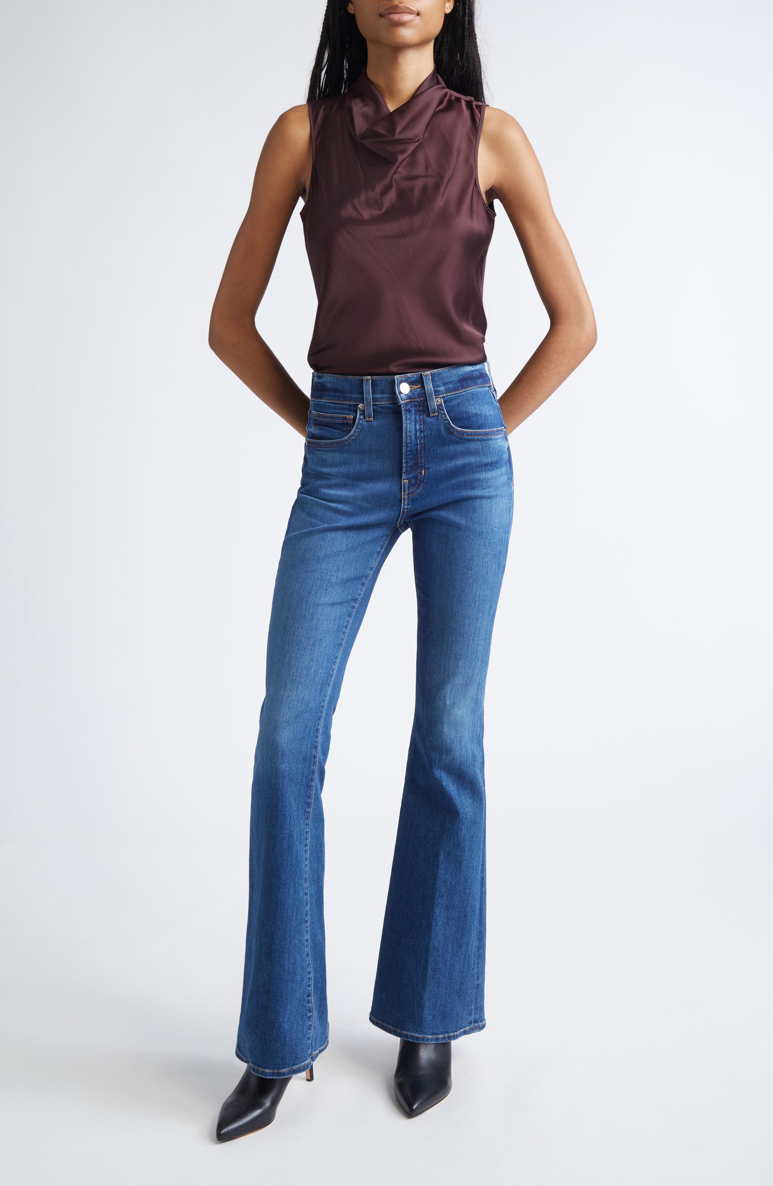 Tam Cowl Neck Sleeveless Silk Blend Top - image 2