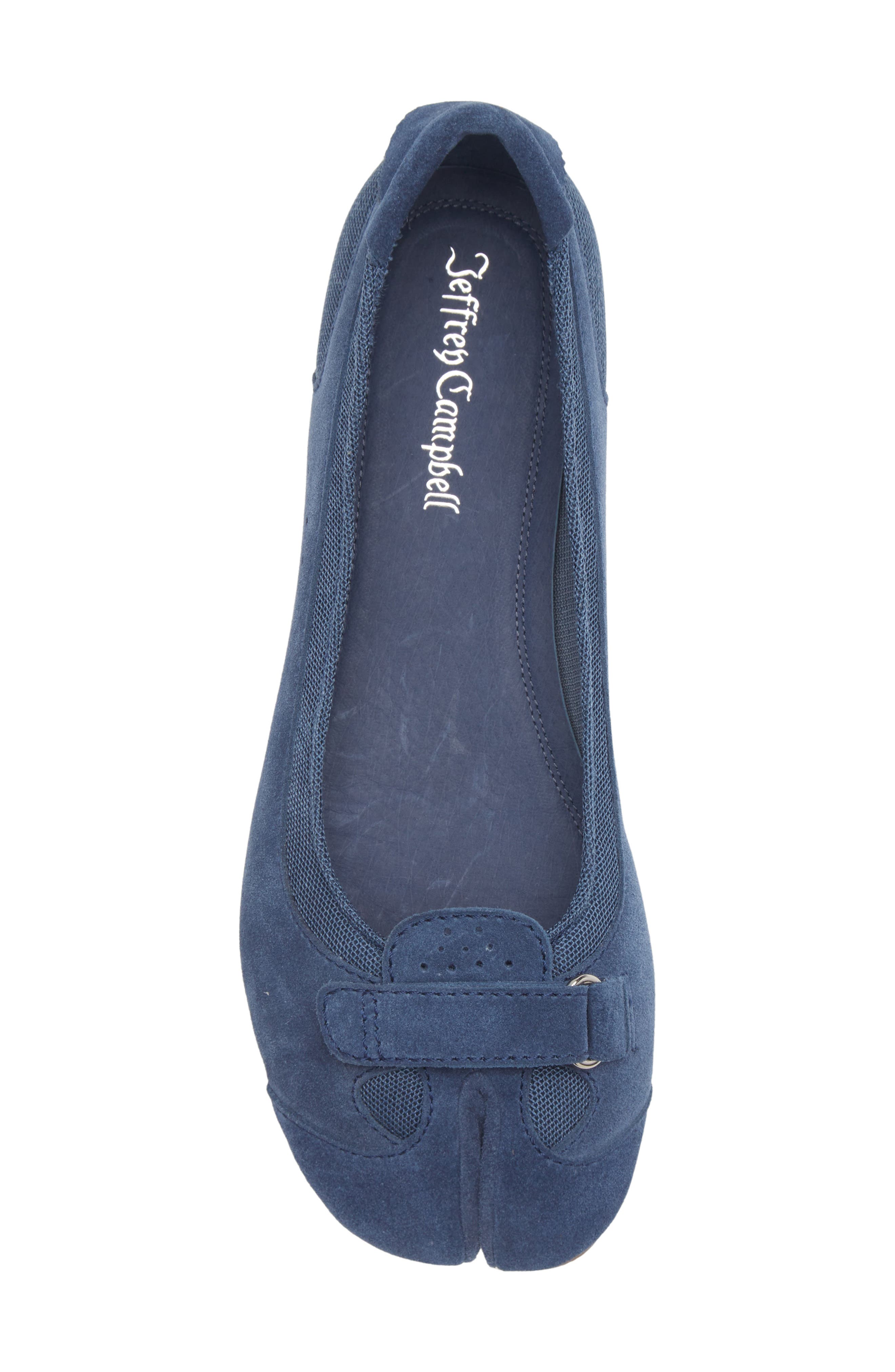 Faylen Ballet Flat, Alternate, color, NAVY SUEDE COMBO