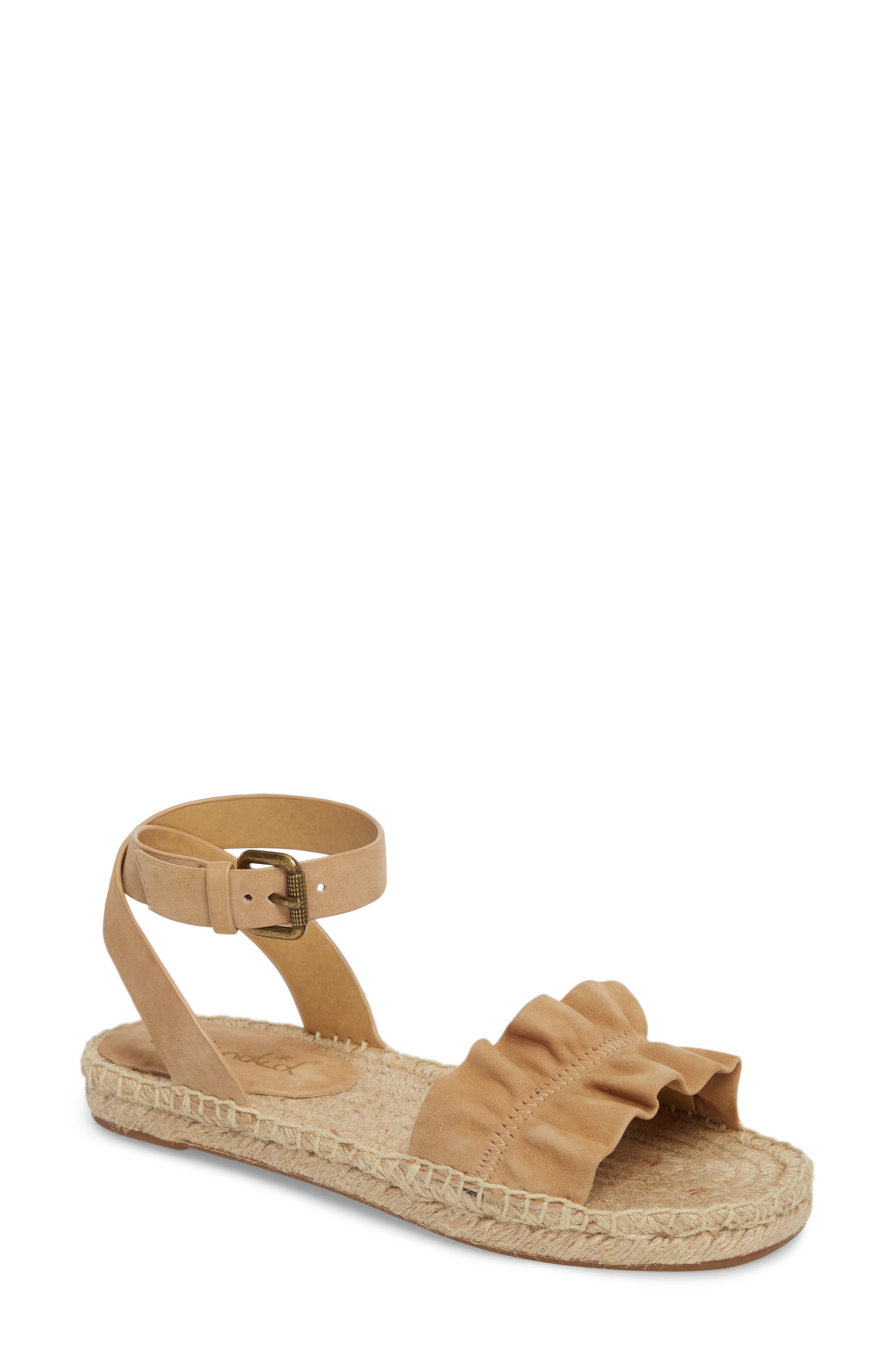 Splendid Becca Ruffled Espadrille Sandal, Main, color, 