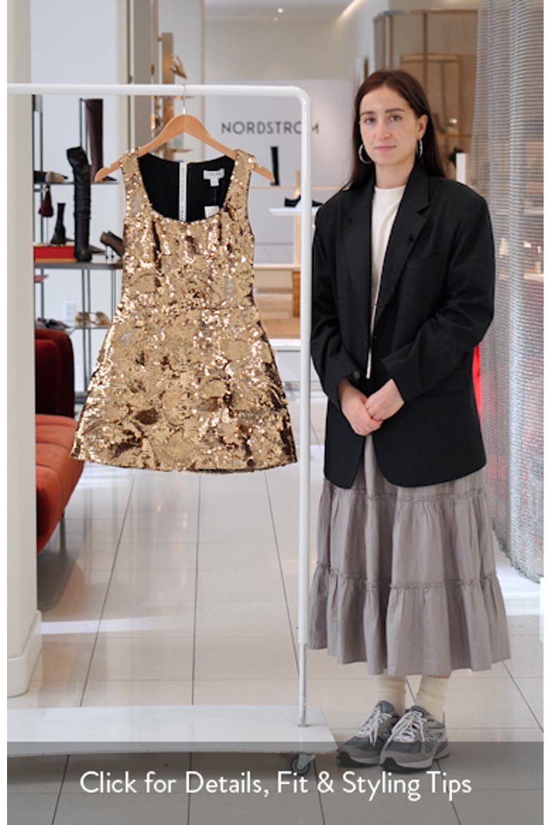 Greta Sequin Fit & Flare Minidress video