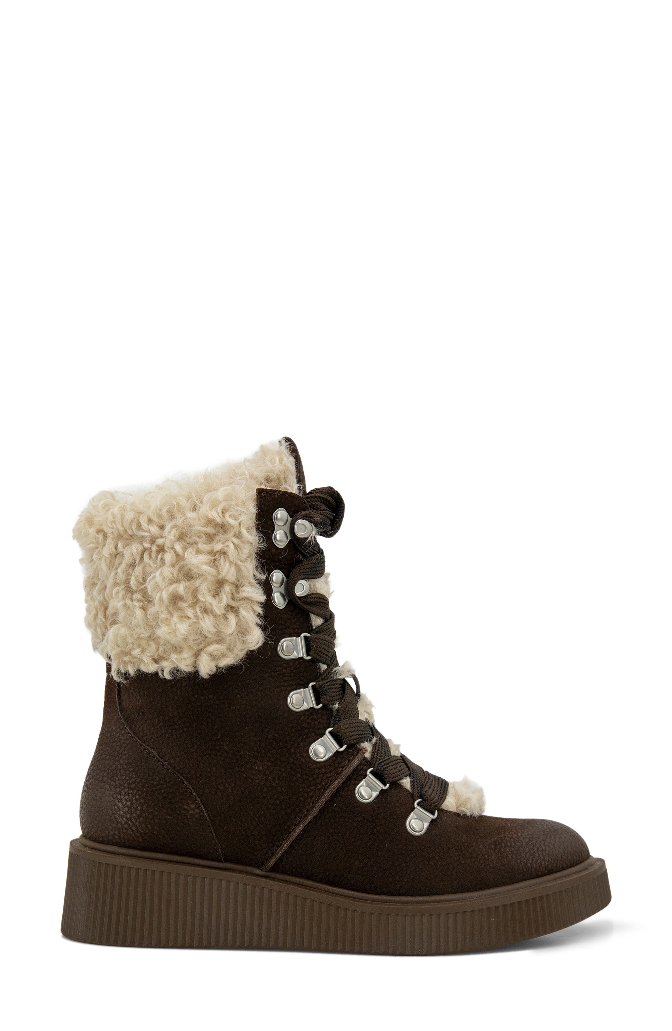 Gentle Souls Behann Faux Shearling Alpine Boot, Alternate, color, 