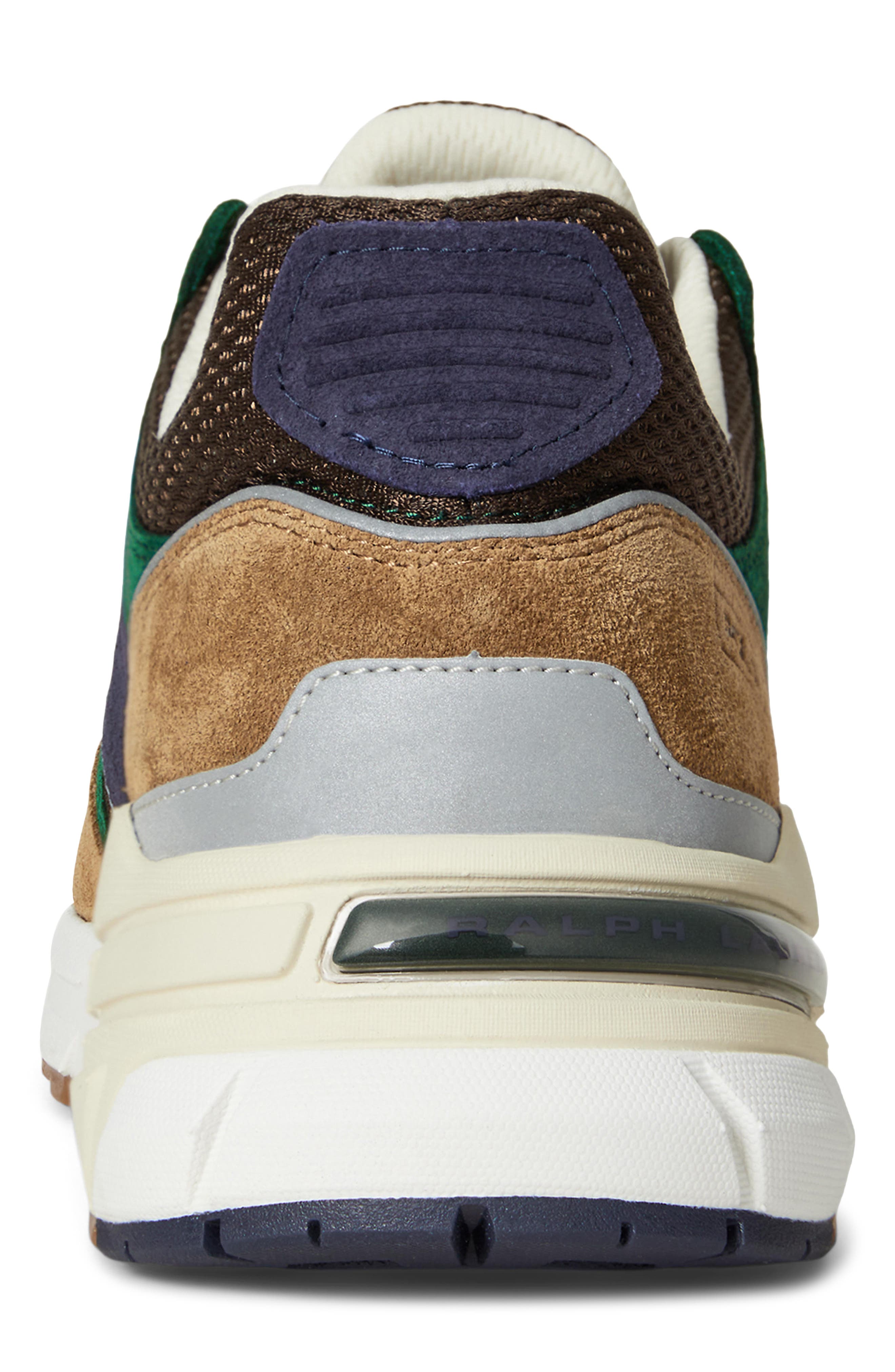 Polo Ralph Lauren Trackster Sneaker, Alternate, color, Desert Tan/ Navy/ Multi