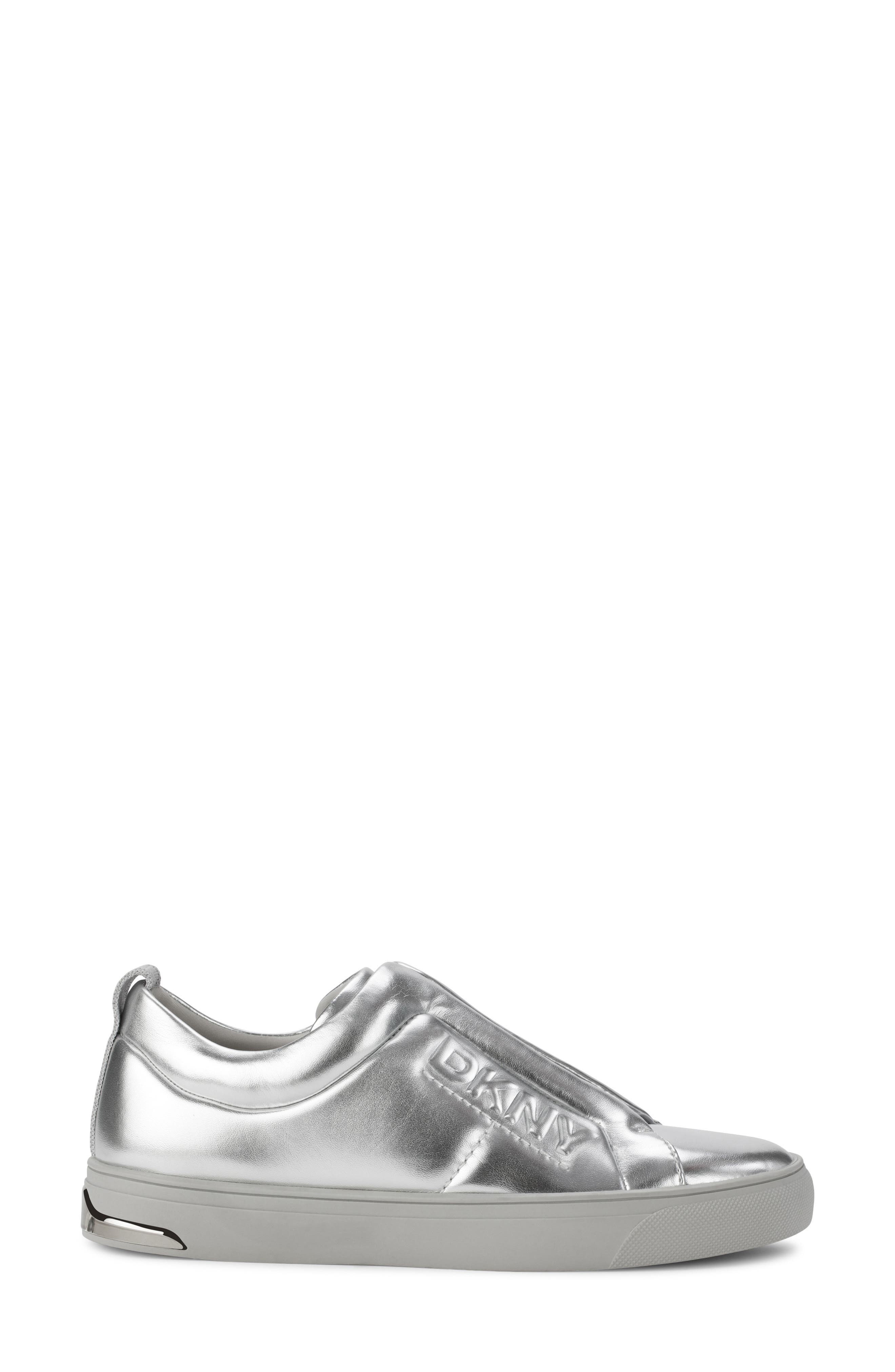 DKNY Abelina Sneaker, Alternate, color, Silver
