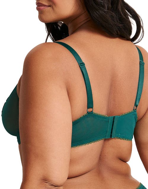 Adore Me Alyshia Unlined Demi Bra In Green