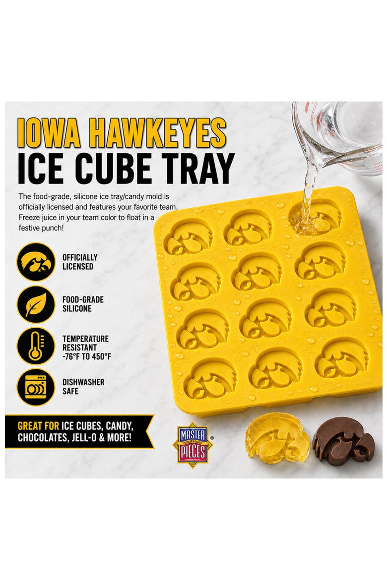 Iowa Hawkeyes Ice Cube Tray, Alternate, color, Multicolor