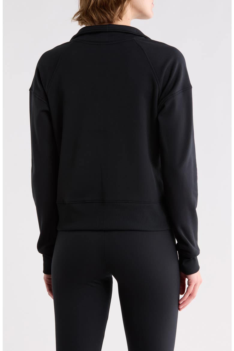 Audrie Half-Zip Pullover, Alternate, color, BLACK