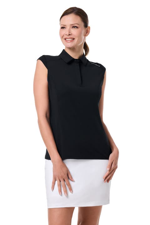 Women's Dew Performance Sleeveless Polo, UPF 50+ Sun Protection
