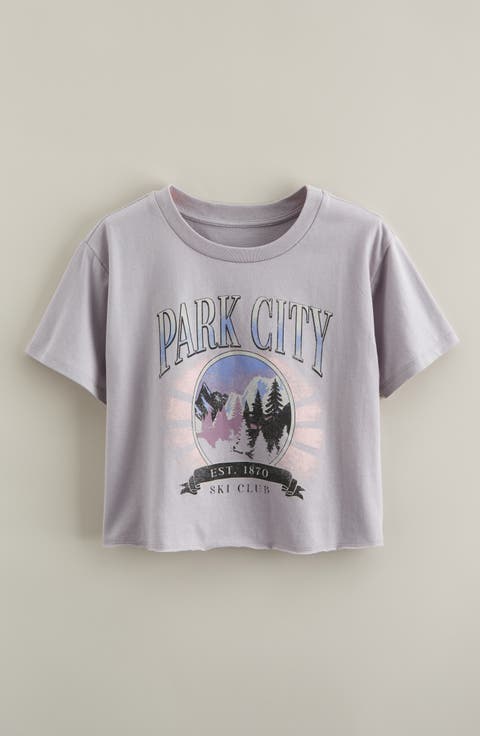 Kids' Crop Cotton Graphic T-Shirt (Big Kid)