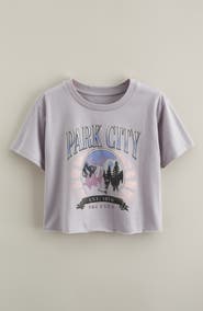 Treasure & Bond Kids' Crop Cotton Graphic T-Shirt