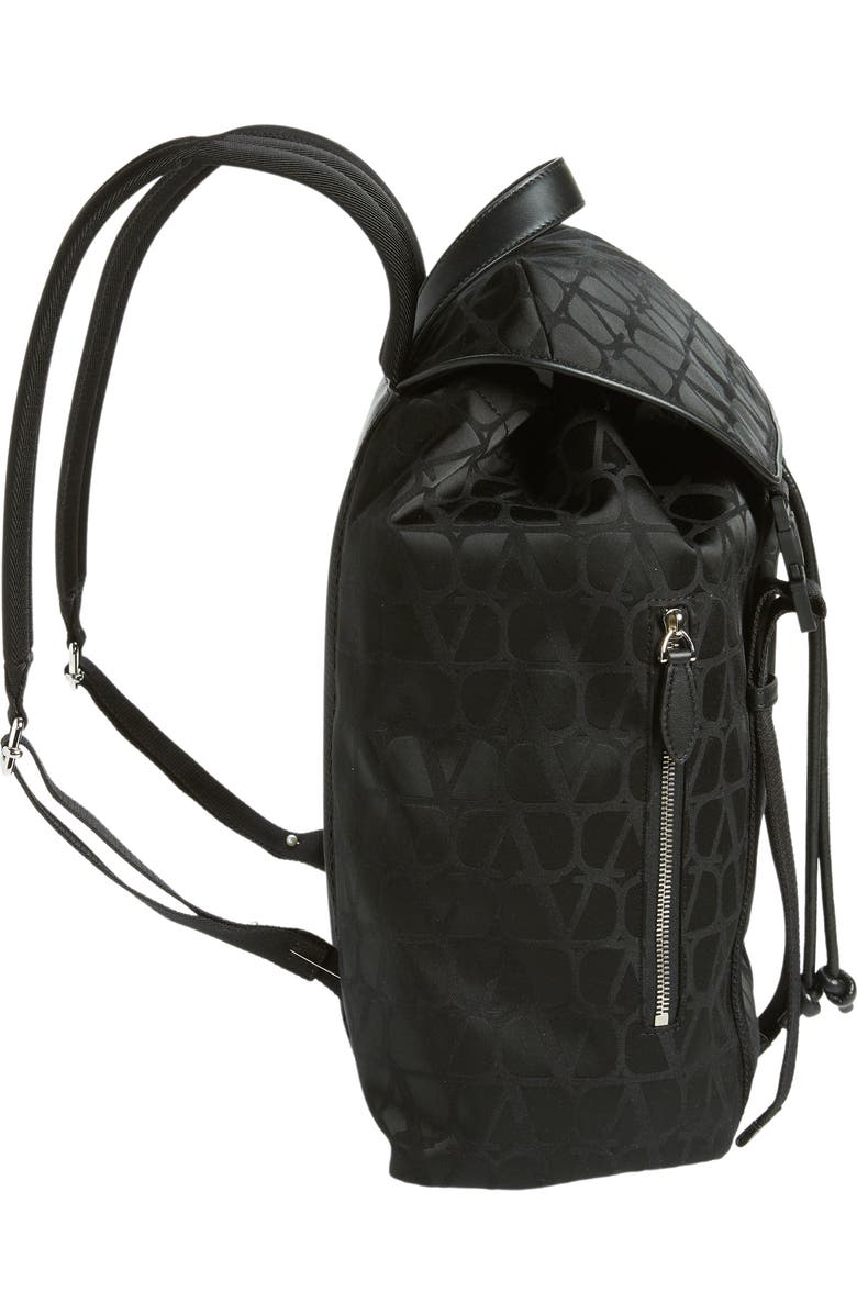 Valentino Garavani Toile Monogram Logo Canvas Backpack, Alternate, color,