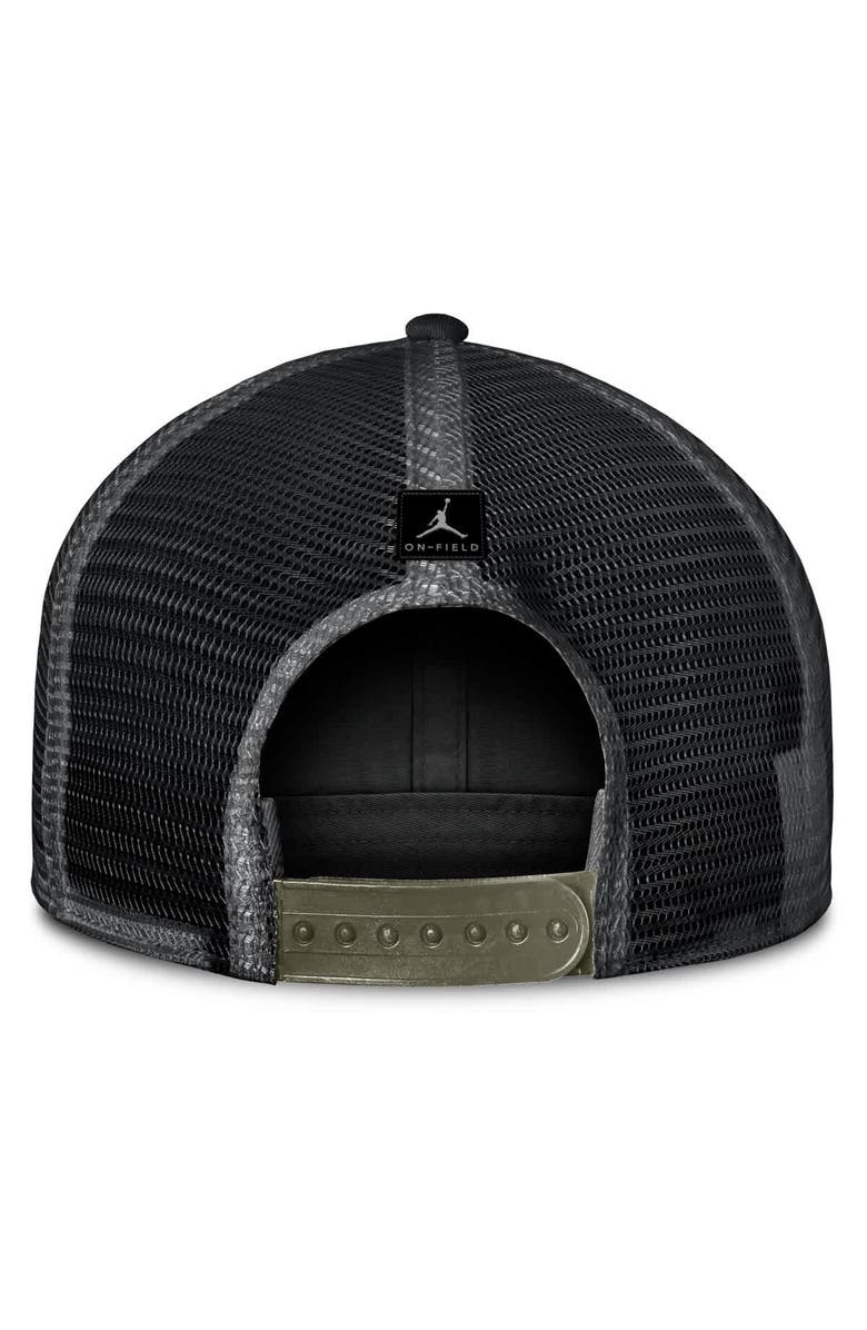 Jordan Brand Men's Jordan Brand Camo Florida Gators 2025 Military Appreciation Rise Trucker Adjustable Hat, Alternate, color, Camo